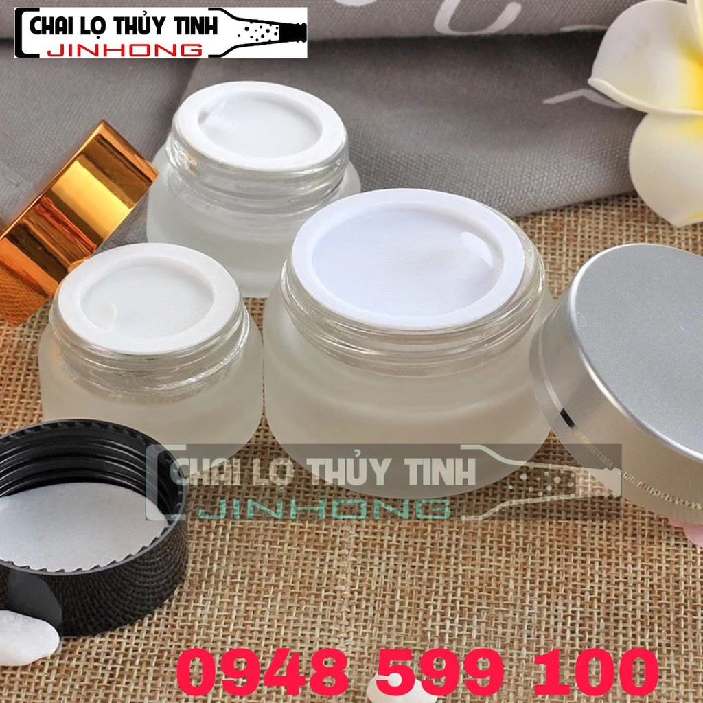 HŨ THỦY TINH ĐỰNG MỸ PHẪM 15GRAM
