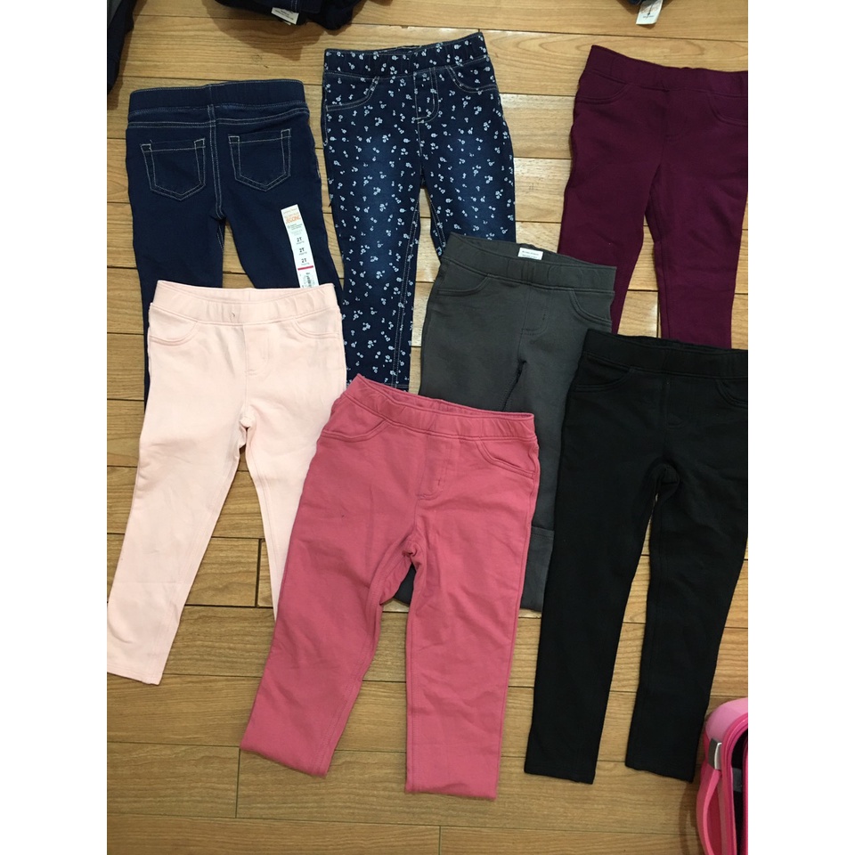 Quần dài jegging giả jean dư xịn size đại cho bé gái 7kg - 35kg