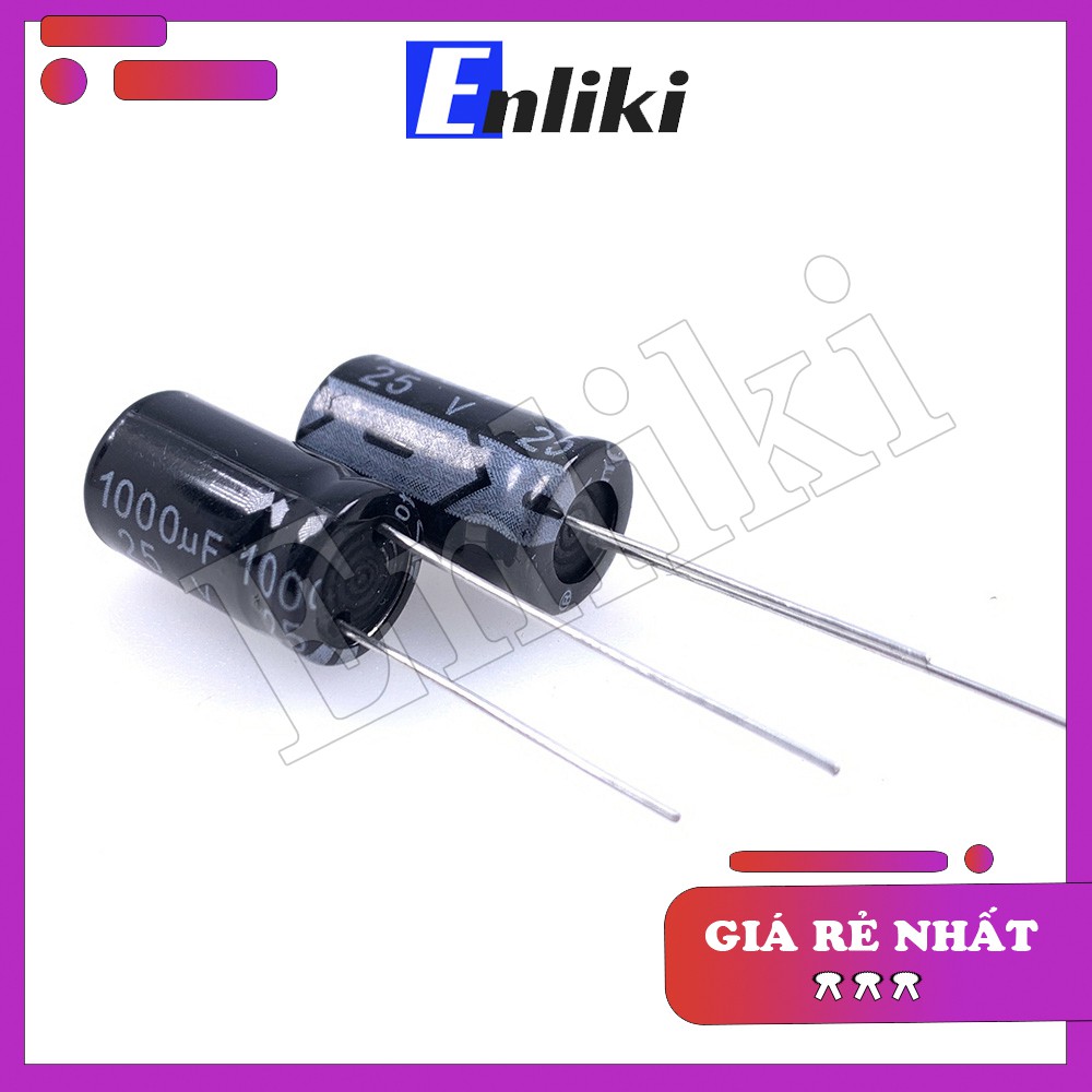 Tụ 1000uF 25V kích thước 10x17mm