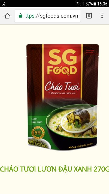 Combo 30 gói nhiều vị cháo tươi cho bé SG food