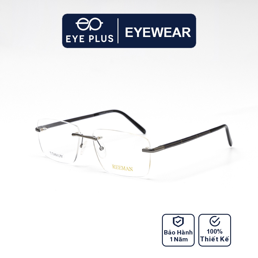 Gọng kính mắt nam nữ thời trang EYE PLUS siêu phẩm hợp kim ip-titanium sang trọng lịch sự Reeman-16069