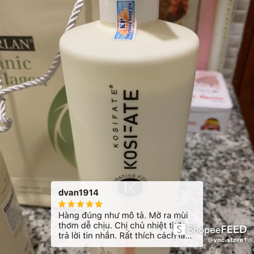 Cặp Gội xả dưỡng sinh KOSIFATE PHỤC HỒI ĐA TẦNG TÓC HƯ TỔN , sạch gàu bổ sung dưỡng chất cho tóc