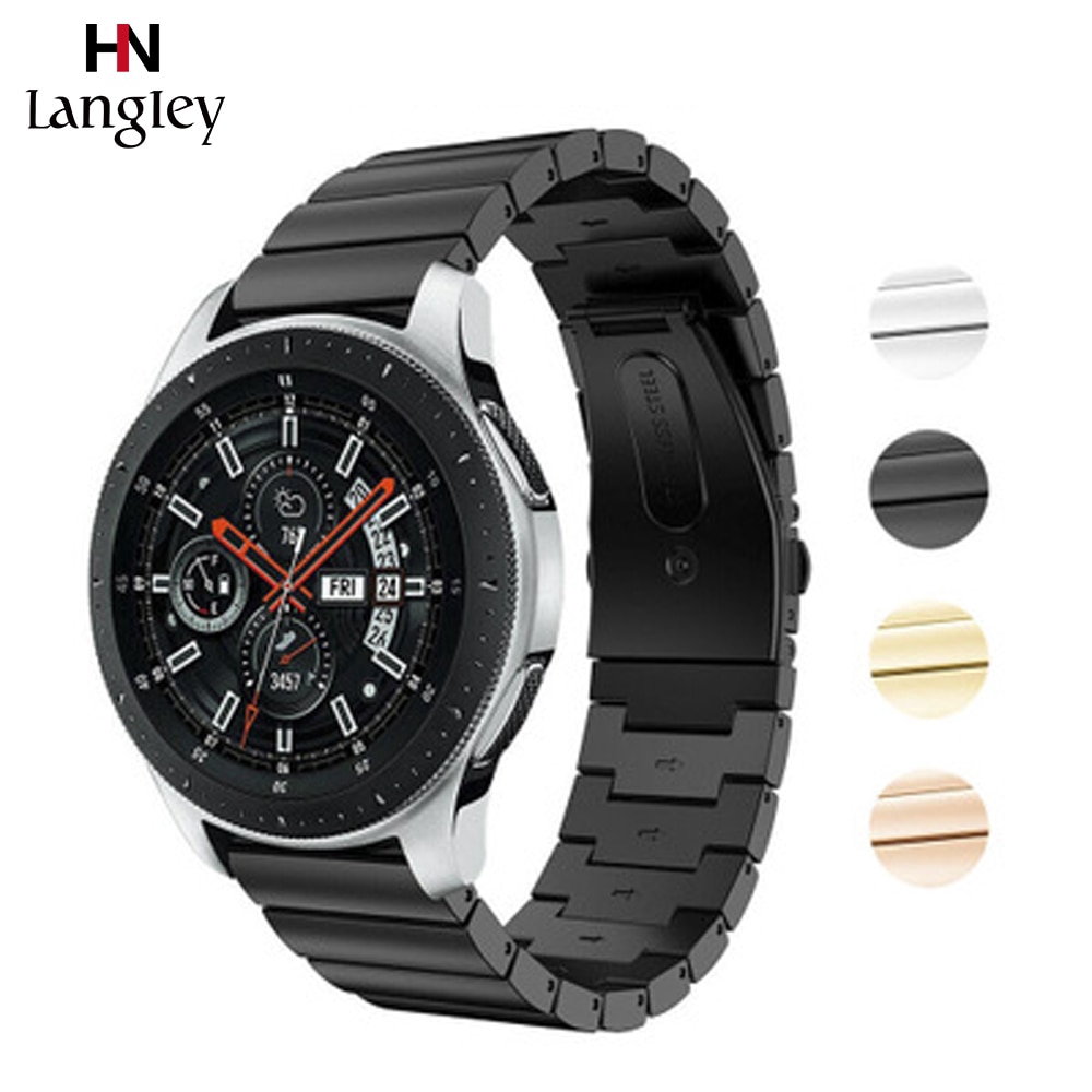 Dây Đeo Bằng Thép Không Gỉ 20mm 22mm Thay Thế Cho Đồng Hồ Samsung Galaxy Watch 42mm / 46mm Gear S2 / S3 / S4