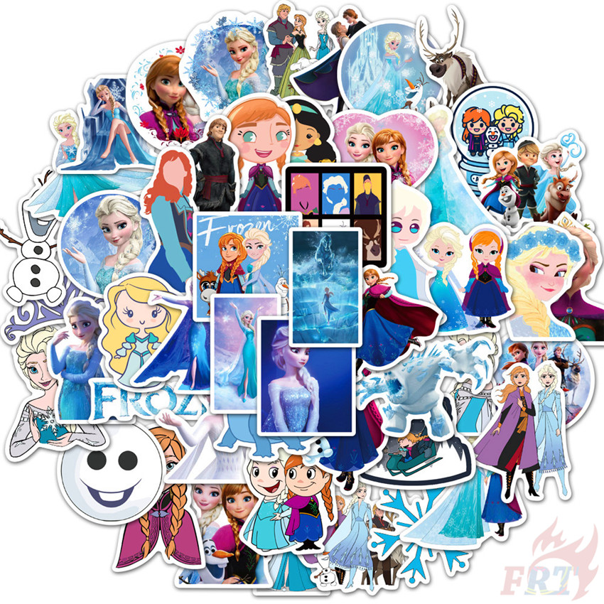 ❉ Frozen - Series 02 Disney Princess Anna Elsa Stickers ❉ 50Pcs/Set Classical Movie DIY Fashion Mixed Doodle Decals Stickers