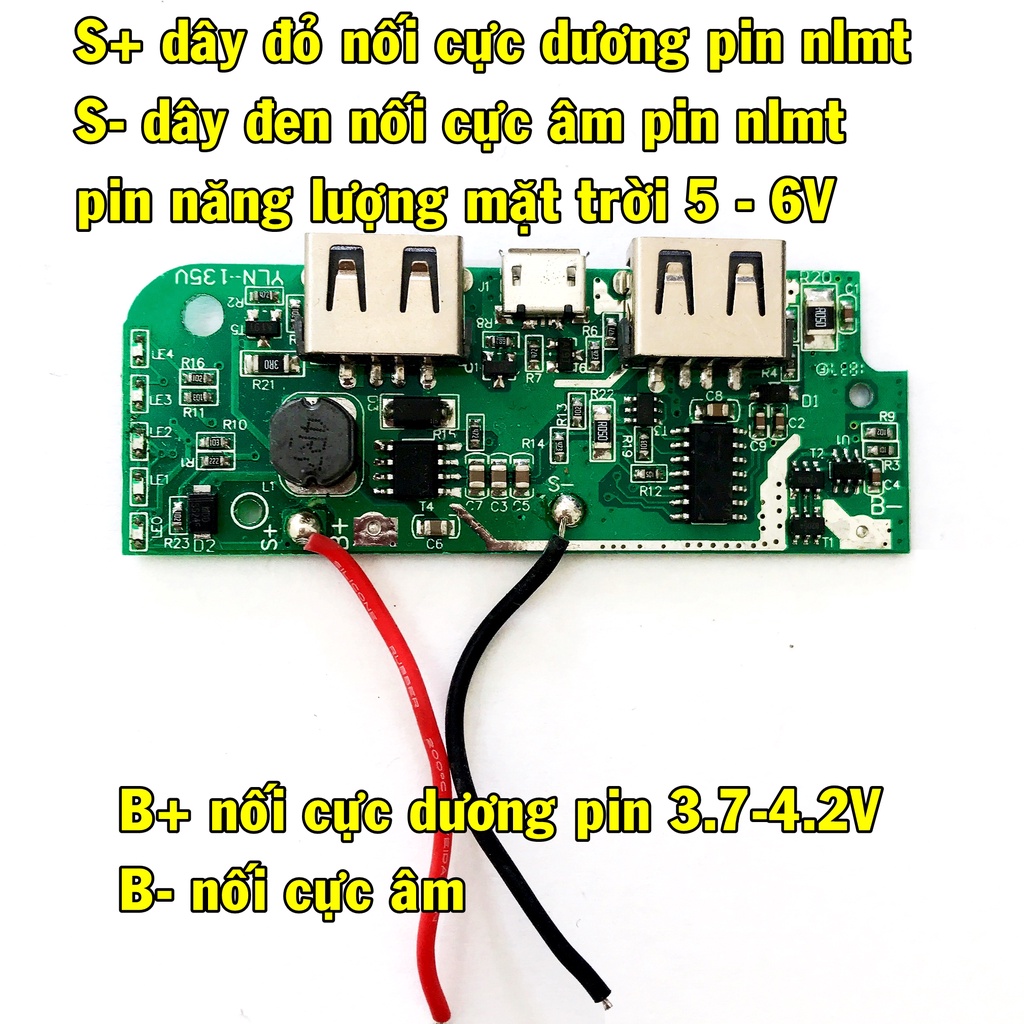 Mạch sạc dự phòng năng lượng mặt trời - tháo máy