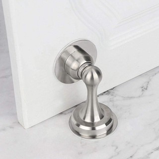Bộ chặn cửa Inox 304 HOBBY Home Decor CC1 dán nền gạch men kèm keo dán 3M và đinh ốc có nam châm giữ cửa