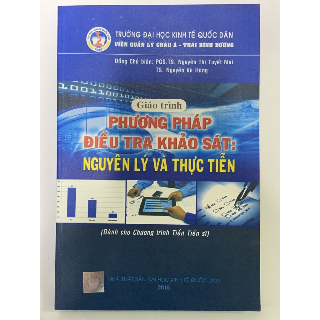 Sách - Giáo Trình Phương Pháp Điều Tra Khảo Sát Nguyên Lý Và Thực Tiễn ( Dành Cho Chương Trình Tiền Tiến Sĩ )