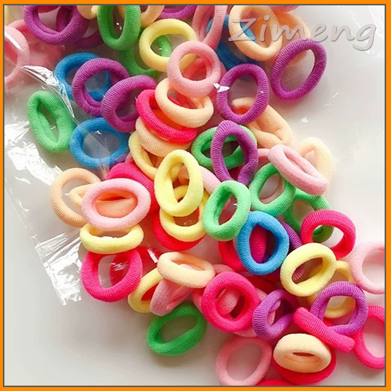 Set 50 Dây Cột Tóc Nhiều Màu Cho Bé Gái Tiện Dụng