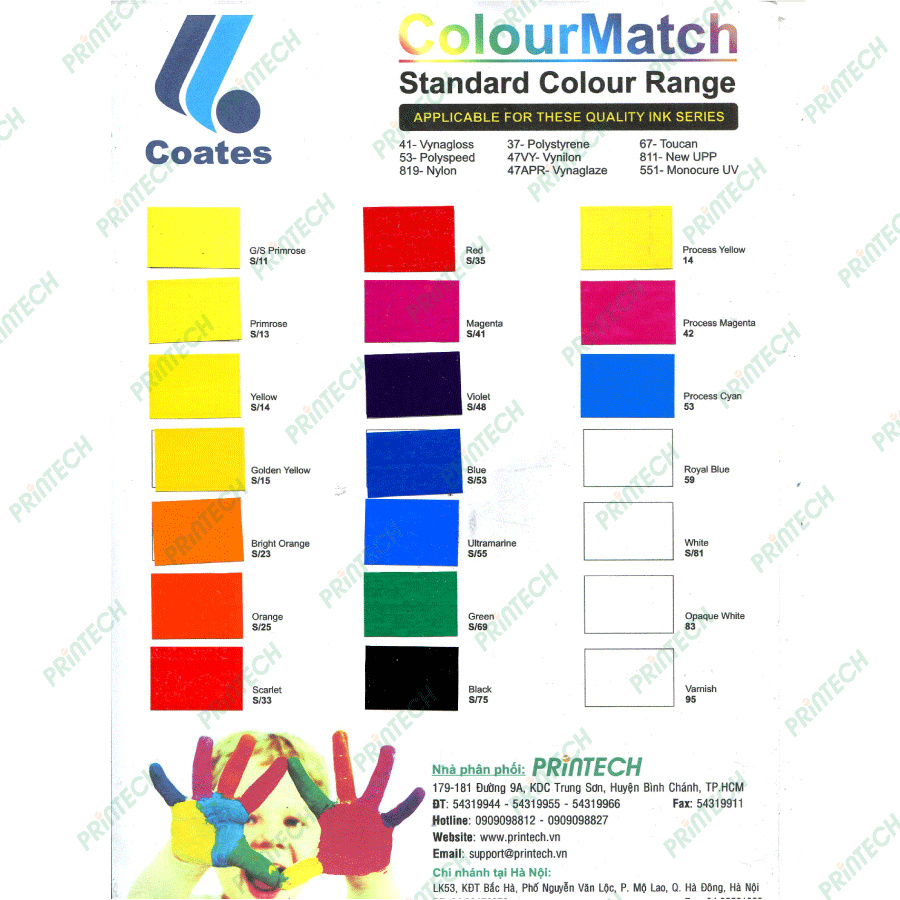 Mực In Lụa Coates 67 Toucan Chất Lượng Cao - Nhập Khẩu Bởi PRINTECH – Bán Chạy Nhất Thị Trường