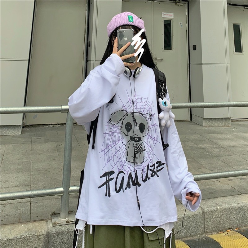 Áo thun tay dài form rộng Famuzz NEKO.SG, Áo thun Streetwear ulzzang SWT25