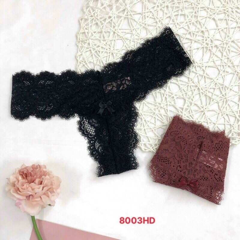 Quần lót ren chữ T gam màu pastel siêu yêu 8003