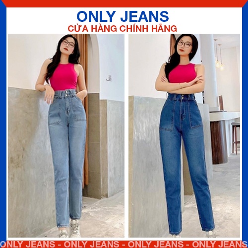 Quần jean nữ dáng baggy phối 2 túi trước cá tính phong cách dáng đẹp Hàn Quốc MS3231-3233-3240