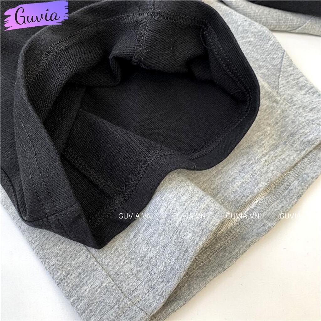 Quần Short NỈ DA CÁ Unisex  Quần đùi chất nỉ da cá Nam nữ đều mặc được GUVIA