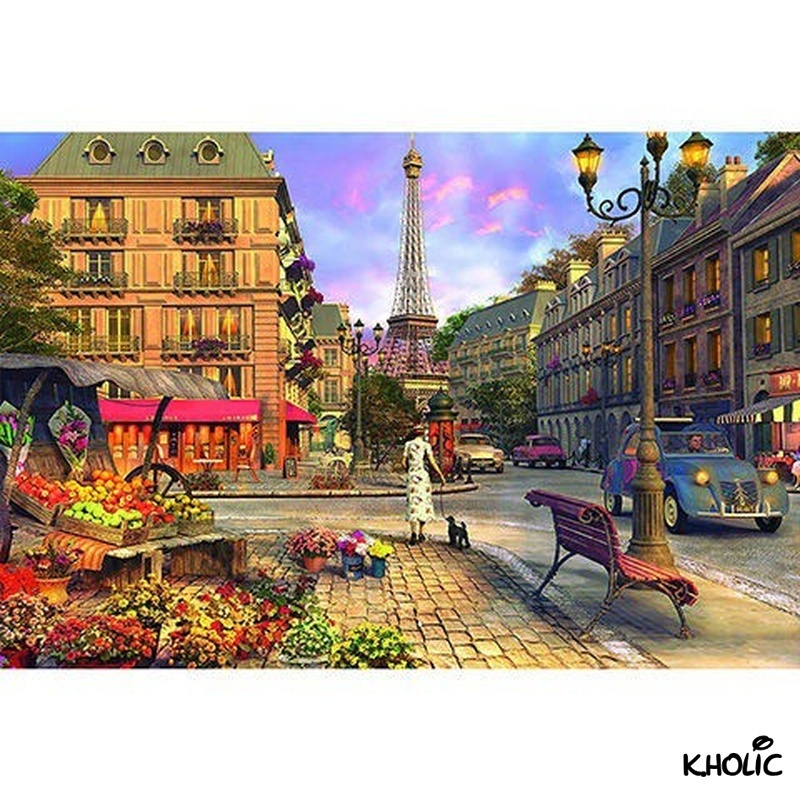 Paris, jigsaw puzzle, 300/500/1000 pieces ghép hình bằng gỗ, đồ chơi