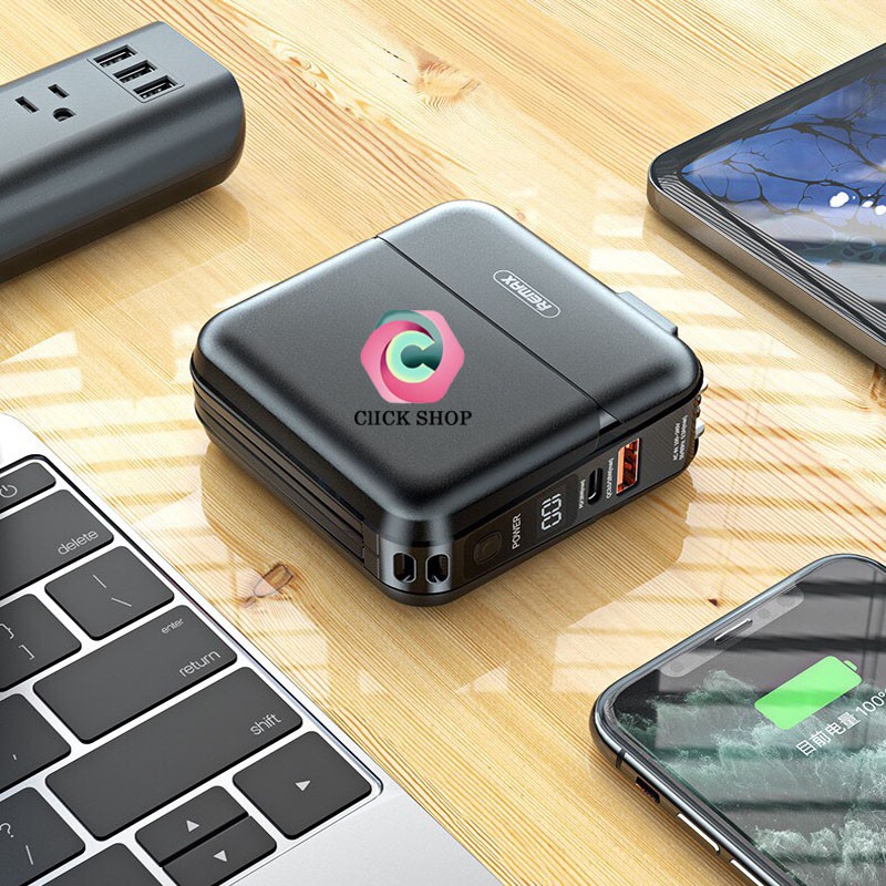 Remax RPP 20 Pin sạc dự phòng remax rpp 20 dung lượng 15000mAh- Cốc sạc kiêm pin dự phòng RPP20 sạc nhanh 18WQC3.0 PD3.0