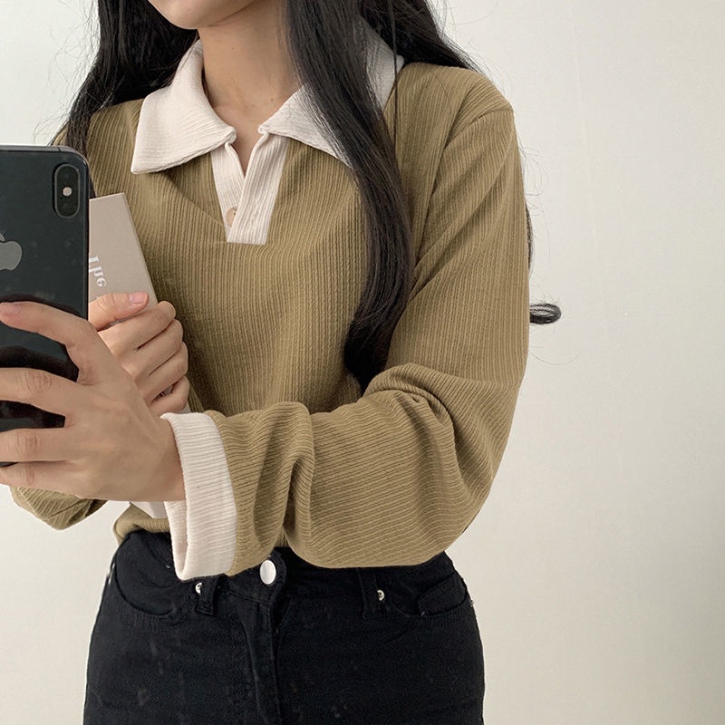 Áo polo Tay Dài Thiết Kế Mới Năng Động Thời Trang Dành Cho Nữ