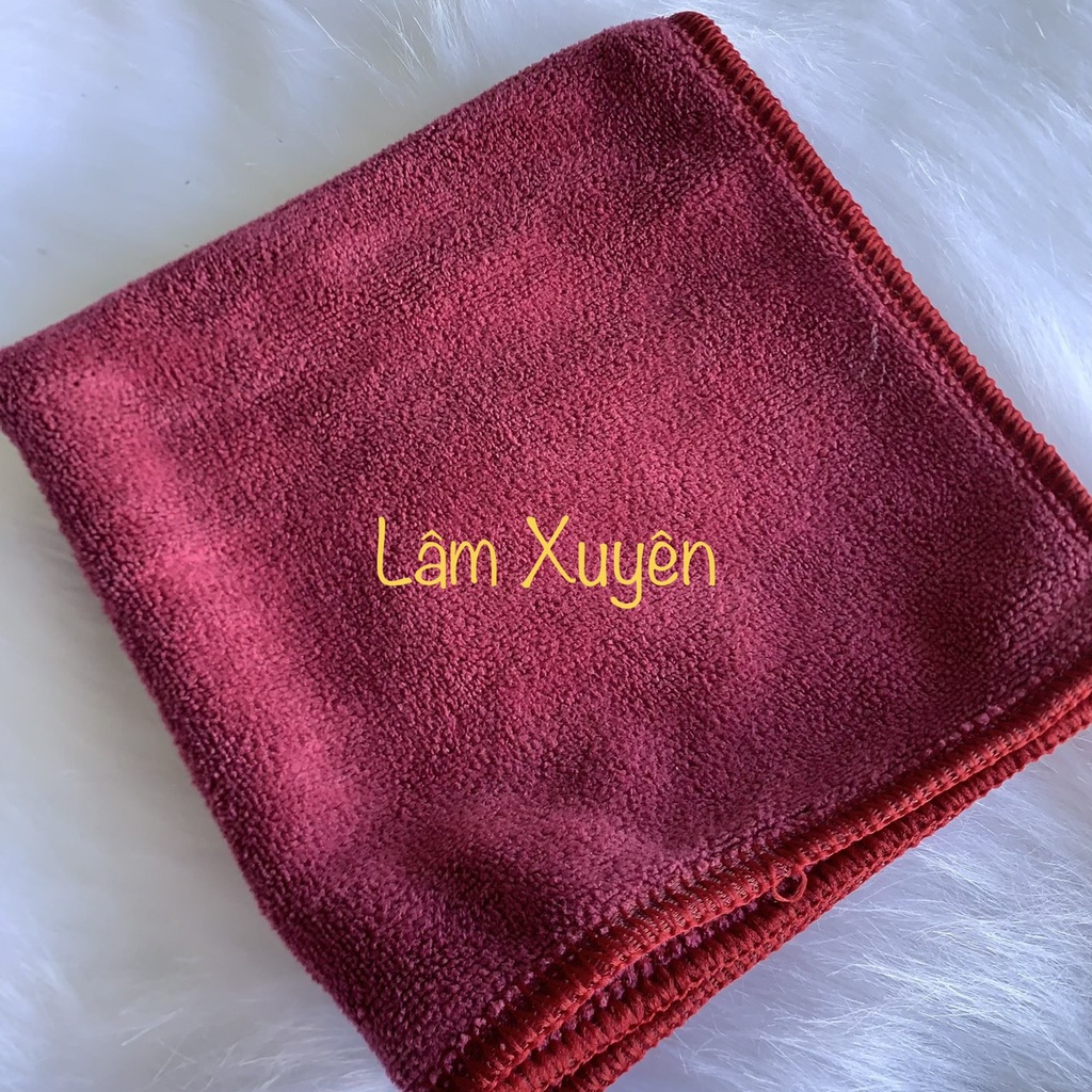 Khăn nail 👍GIÁ RẺ👍 khăn làm nail siêu mềm mịn chất liệu sợi MICROFIBER siêu thấm hút, kích thước 30x30cm không phai màu