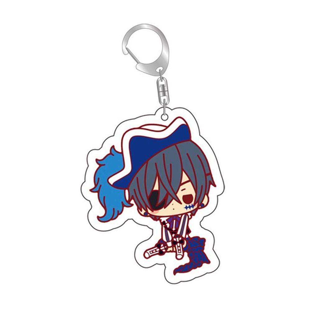 Lanfy Móc Chìa Khóa Acrylic Hình Nhân Vật Anime Hắc Quản Gia Hai Mặt Trang Sức Treo Túi Xách
