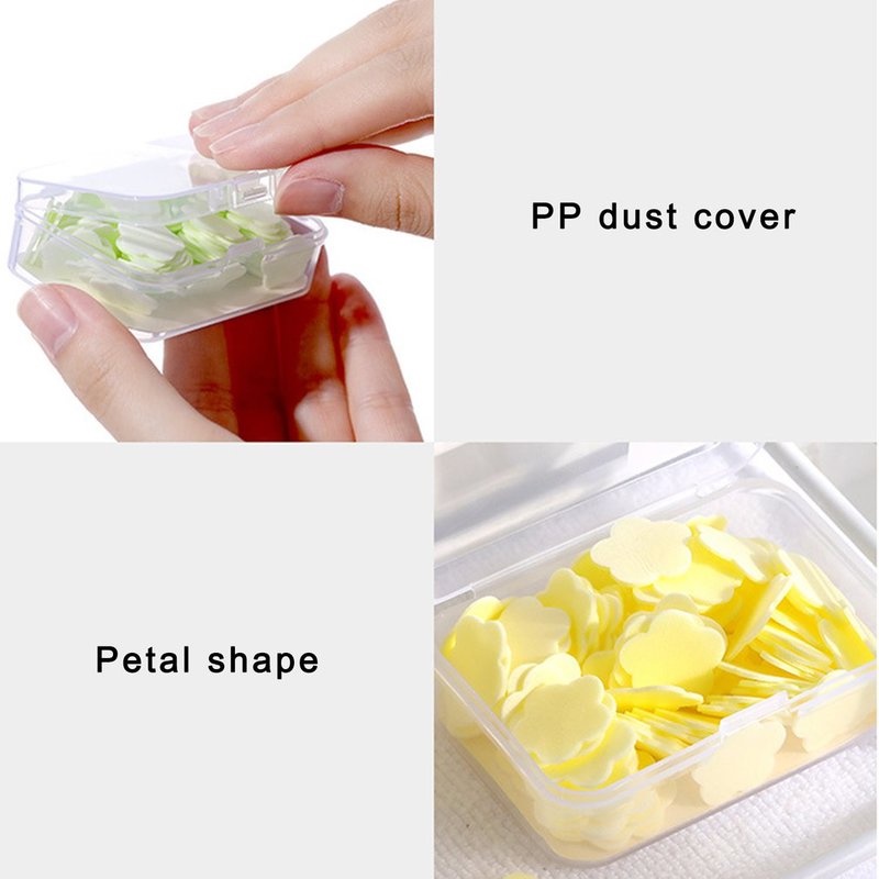 [Hàng mới về] Hộp xà phòng rửa tay hình hoa nhỏ xinh dùng một lần