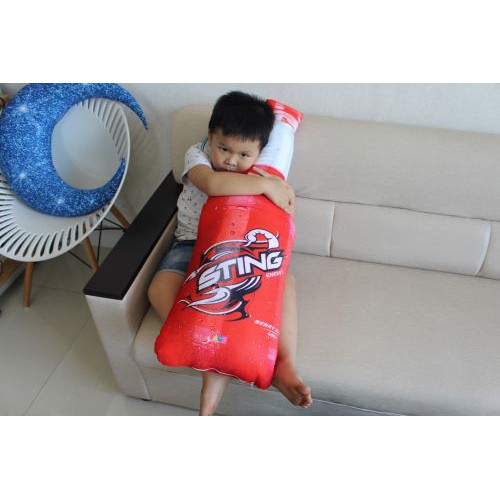 Gối ôm 3D Chai Sting Dâu 90cm