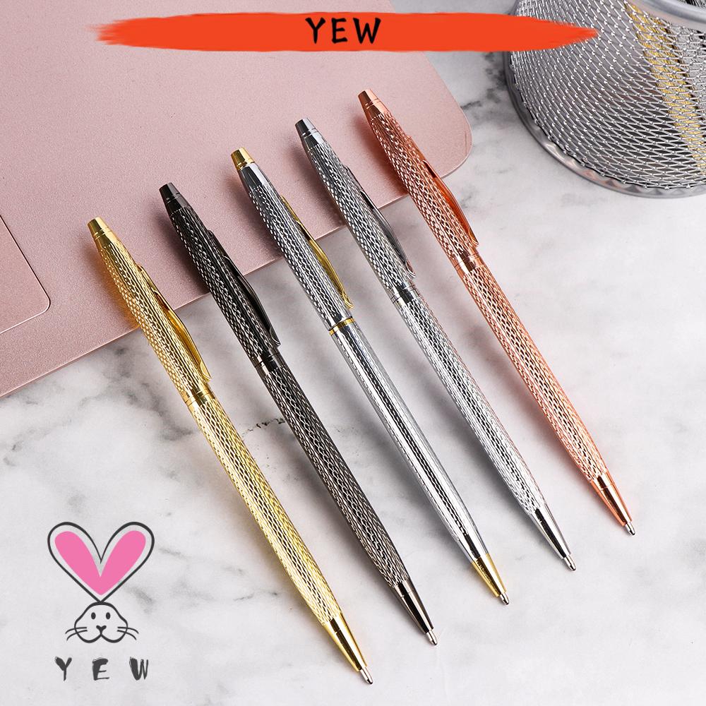 Bút Bi Kim Loại Họa Tiết Gợn Sóng Dành Cho Văn Phòng/Trường Học