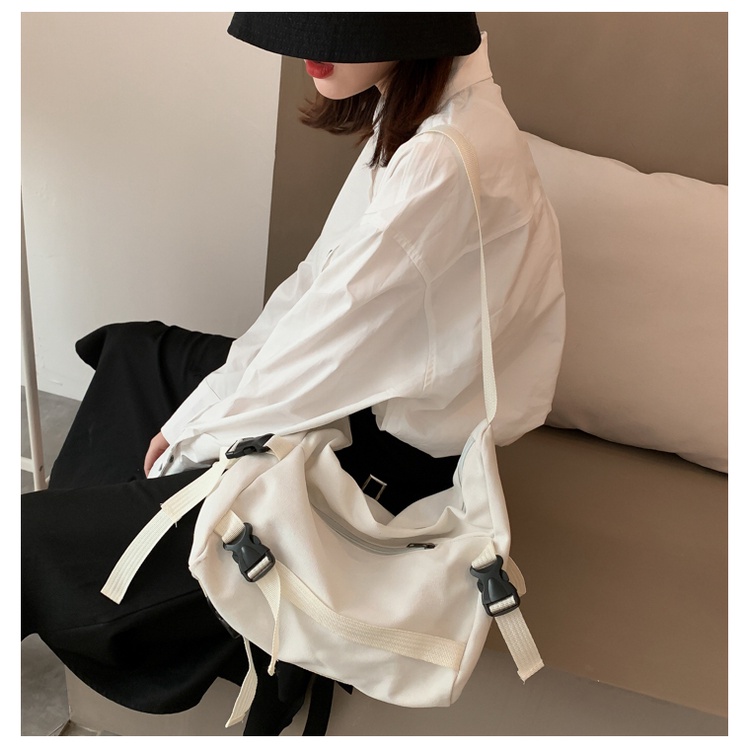 Túi vải canvas đeo chéo nam nữ Unisex phong cách ulzzang đi học đẹp giá rẻ HT105