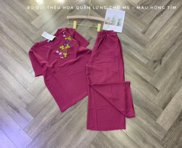 [Mã WARN20 giảm 20k đơn 150k] BÁN SỈ BỘ ĐŨI THÊU HOA QUẦN LỬNG CHO MẸ | BigBuy360 - bigbuy360.vn
