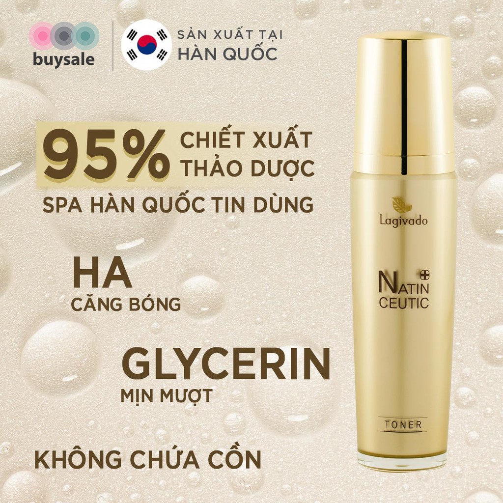 Nước hoa hồng trẻ hoá da HÀN QUỐC NATIN CEUTIC TONER 120 ml - Buysales