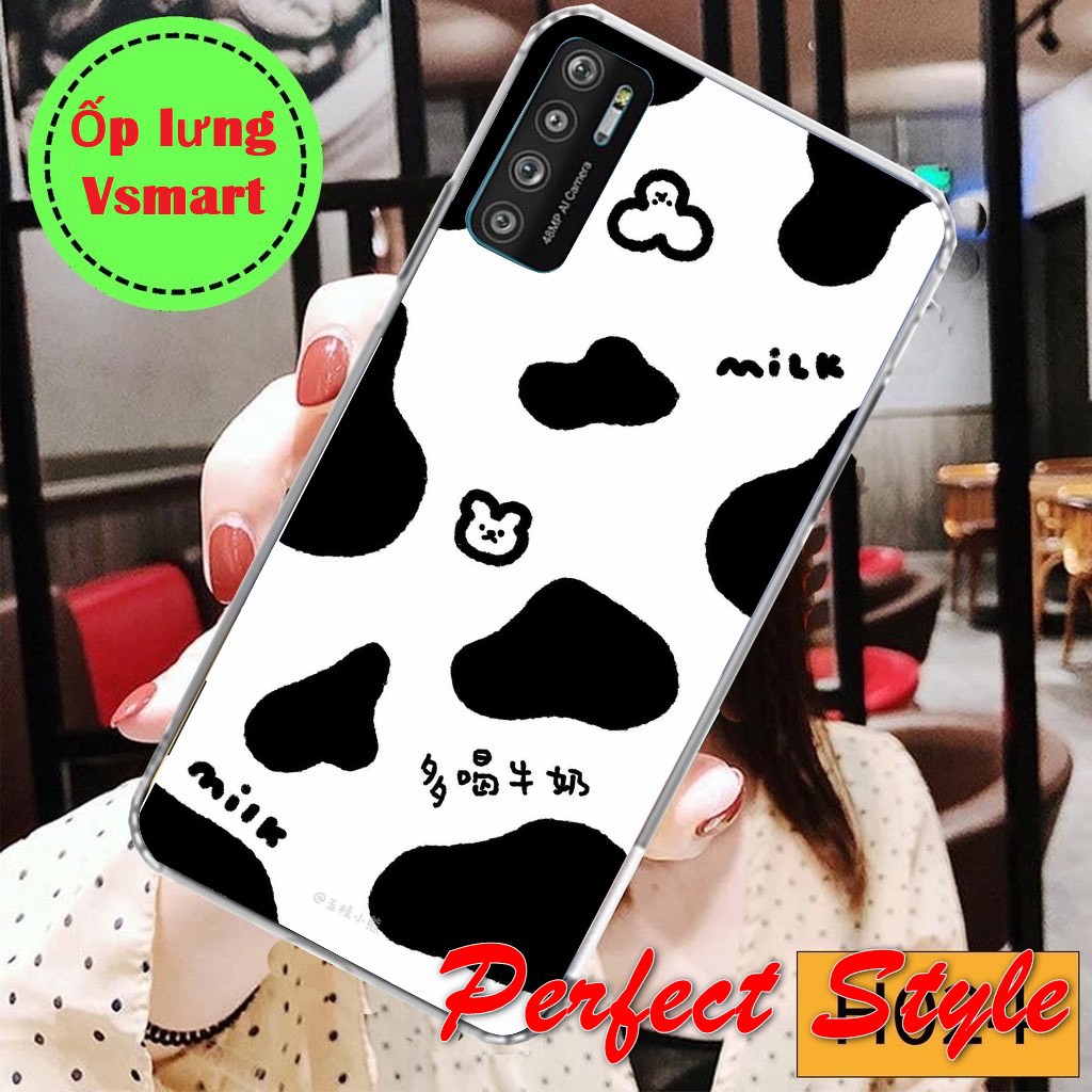 Ốp lưng silicon in UV Bò sữa Vsmart Live 4 joy 3 joy 4 active 3 , star 3 , active 1 plus , joy 1 plus joy 3 star 5 aris