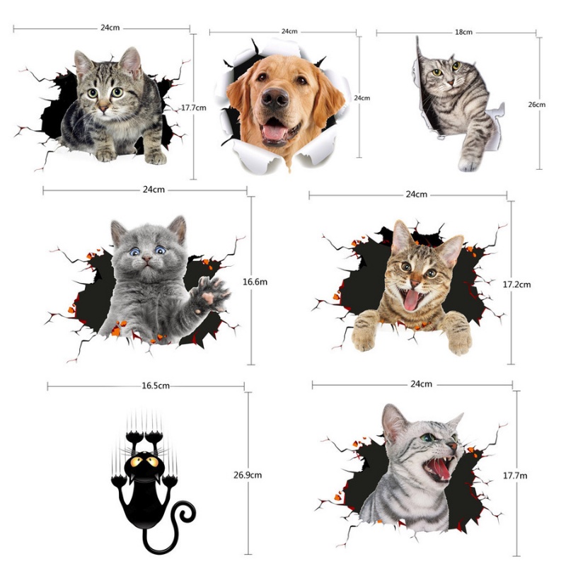 Decal Hoạt Hình 3D Trang Trí Ô Tô Xe Hơi Xe Máy