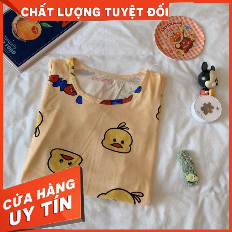Váy Ngủ 👑FREESHIP 50K👑 Váy Ngủ Dáng Dài Phom Rộng Cotton Mềm Mịn Họa Tiết Dễ Thương VN04-onhacoshoopee - Hàng nhập khẩ