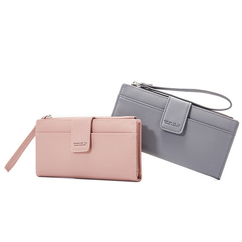 Ví nữ cầm tay dáng dài đẹp FOREVER FOR YOU nhiều ngăn thời trang cao cấp đựng tiền giá rẻ LUVADO VD306 | BigBuy360 - bigbuy360.vn