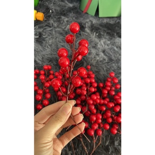 1 nhánh đào đông trang trí (1 nhánh có 12 quả bé)