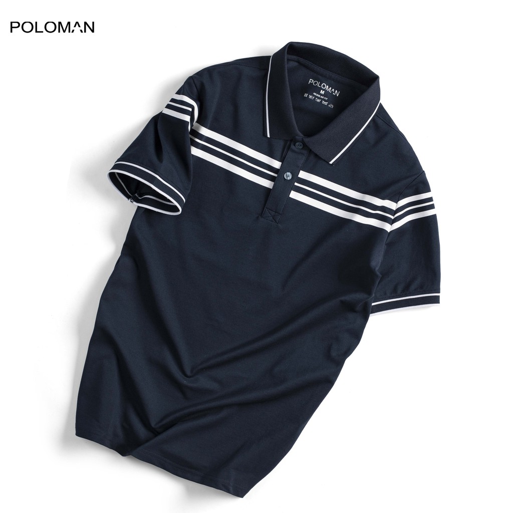 Áo thun Polo nam REGA in phối ngực vải Cotton cá sấu xuất xịn,chuẩn form,trẻ trung-năng động - POLOMAN | BigBuy360 - bigbuy360.vn