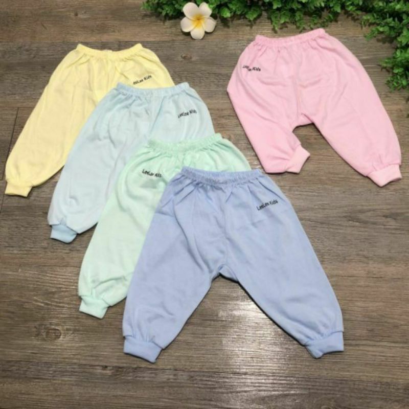 Quần dài cotton đáp đũng chất mềm mịn cho bé sơ sinh