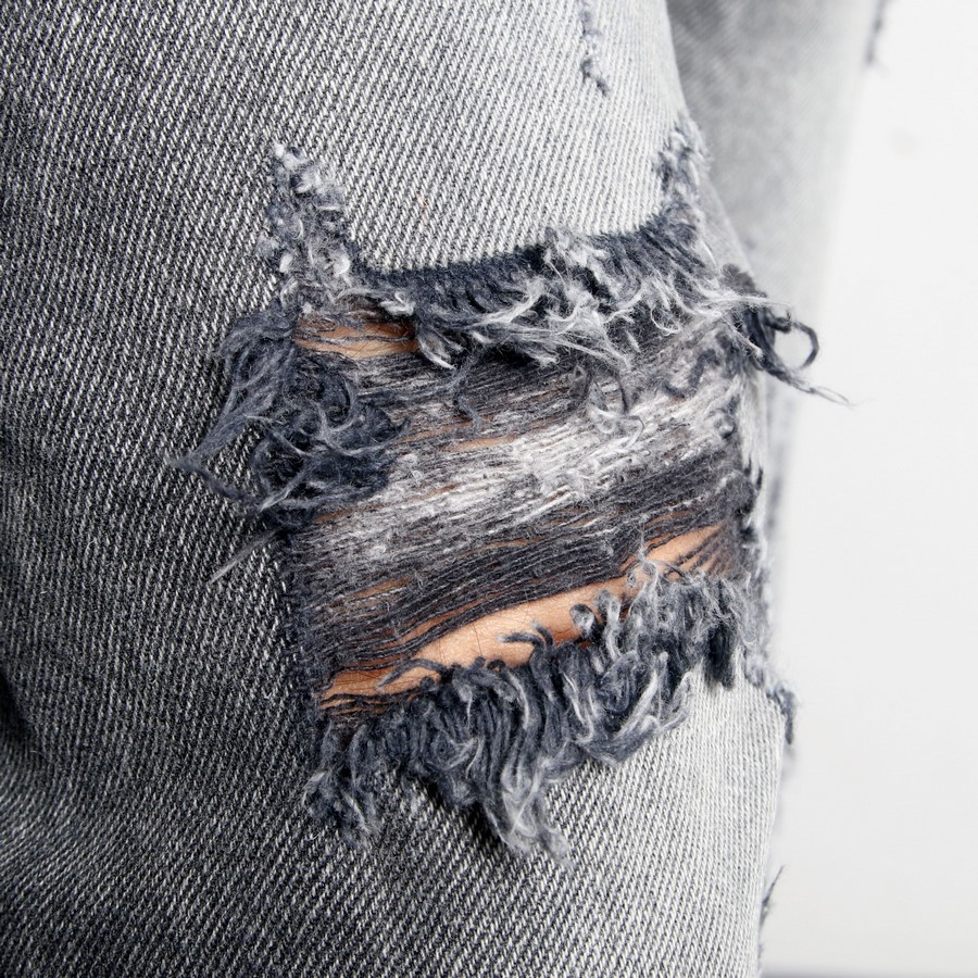 Quần jean nam xám rách vải đẹp không phai màu TS514 Tronshop | BigBuy360 - bigbuy360.vn