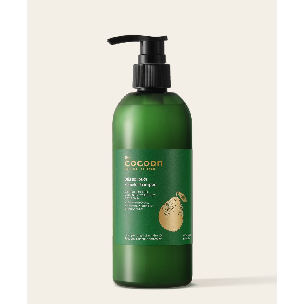 Dầu gội bưởi Pomelo Cocoon 310ml giảm rụng tóc, kích thích mọc tóc