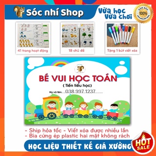 Học Liệu Bóc Dán cho bé - Bộ toán tiền tiểu học 4-6 tuổi