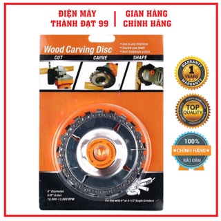 Đĩa lưỡi cưa xích cắt gỗ phay phá gỗ đa năng gắn máy mài cầm tay