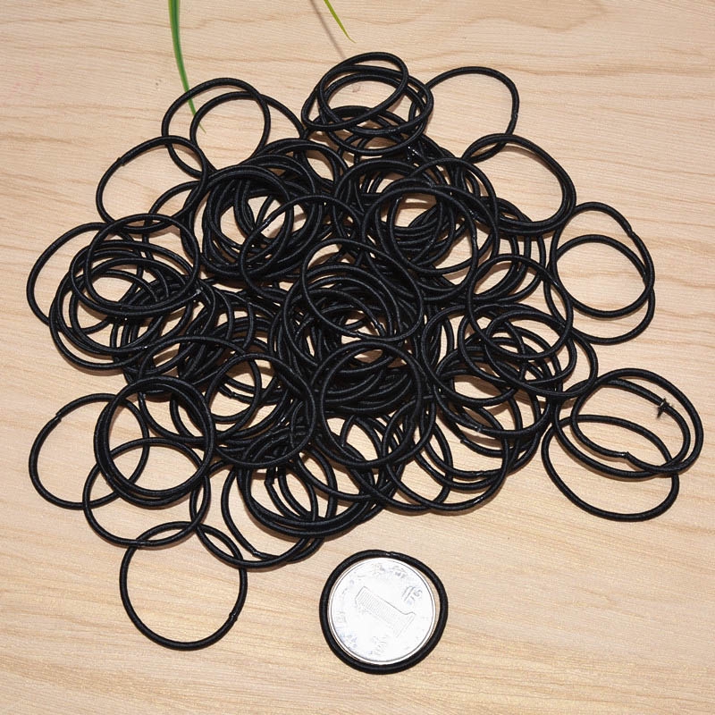 Set 100 Dây Cột Tóc Co Giãn Nhiều Màu Cho Bé Jp1