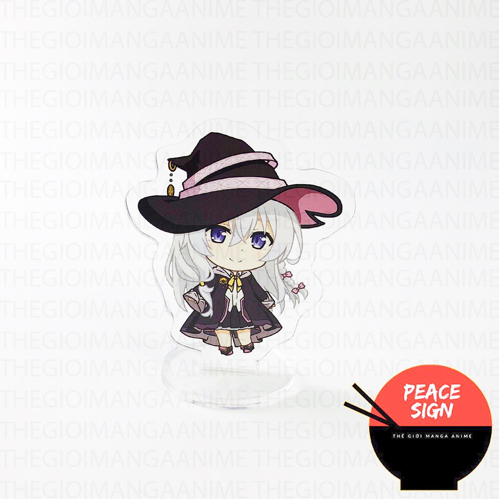 Mô hình standee Majo no Tabitabi Hành trình của Elaina ver PHÁP SƯ chibi acrylic anime mica trang trí trưng bày