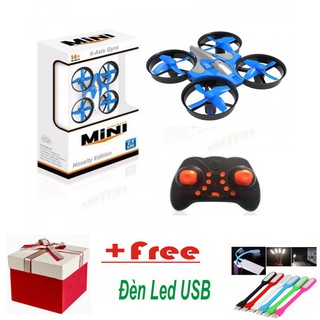 Máy Bay 4 Cánh Điều Khiển Từ Xa Mini Aircraft 6-Axis Gyro Mới + Tặng Đèn Led USB