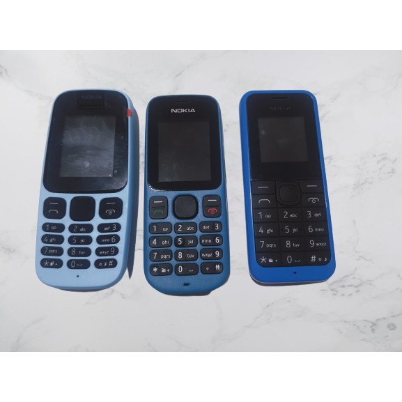 Combo 3 Chiếc Điện Thoại Nokia 105 (2016), 105 (2017), 101 Bản 2 Sim Zin Kèm Pin Sạc
