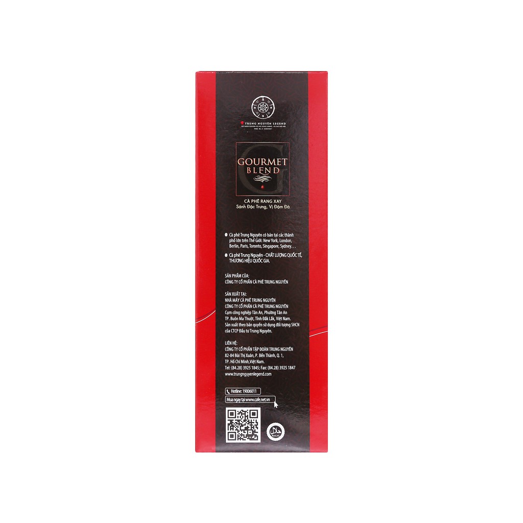 Cà phê rang xay Trung Nguyên - Gourmet Blend 500gr ( bánh xe)