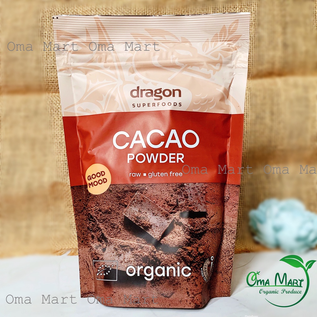 Bột cacao nguyên chất hữu cơ Dragon 200g