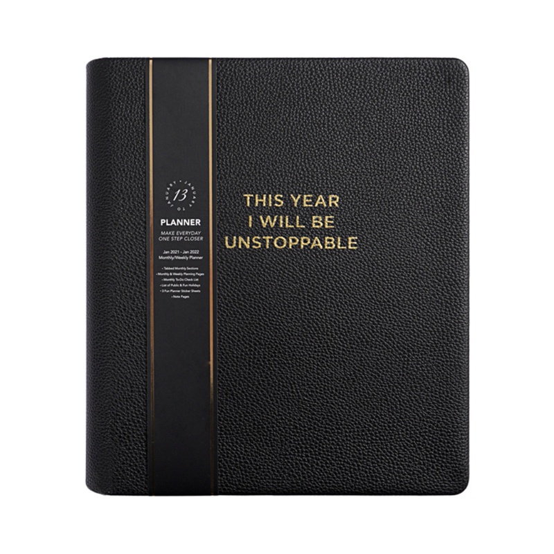 Sổ Tay Lập Kế Hoạch Bằng Da Dày Dặn WMMB 2021 Agenda B5