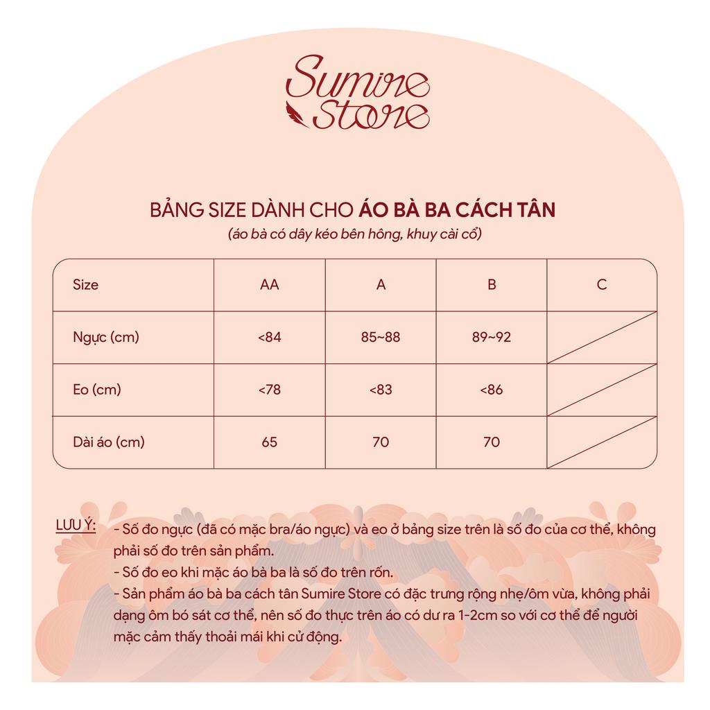 Sumire Store Áo Bà ba Cách tân Út Nhỏ - 07 màu mới