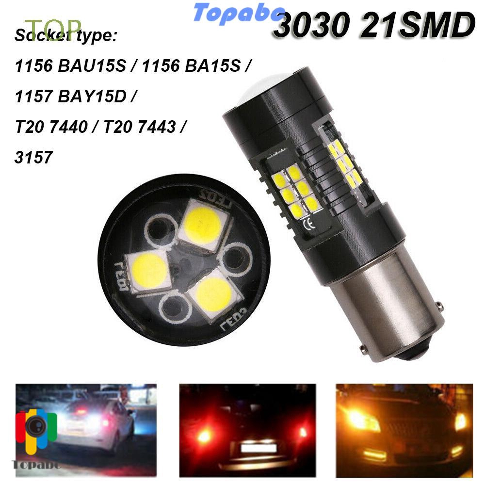Đèn Led Siêu Sáng T20 7440 7443 1157 Bay15D 3030 21smd 12v 24v 1156 Bau15S Ba15S