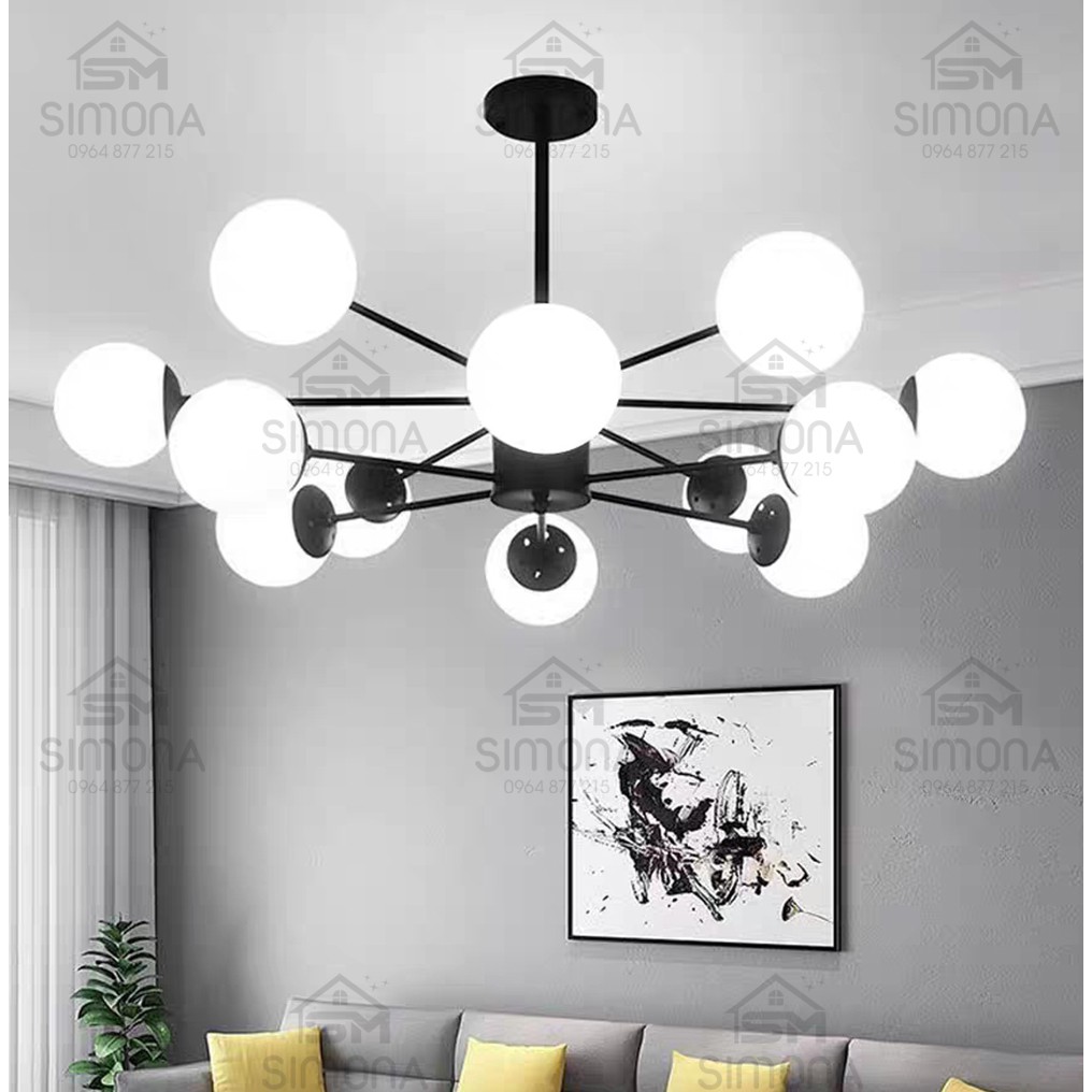 Đèn treo trần, đèn trần trang trí DCH 8743 số tay 12 tay