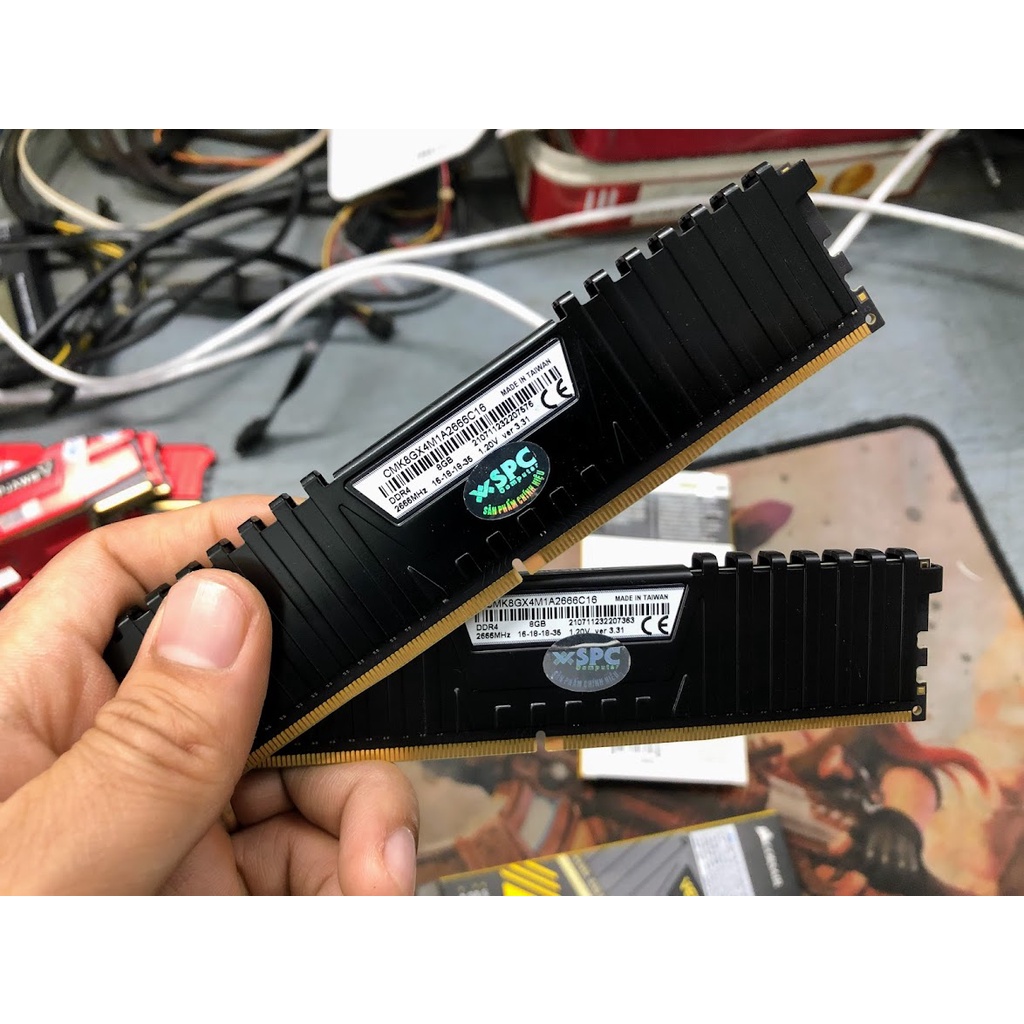 Ram 8GB Corsair, Kingston, GSkill DDR4, còn bảo hành dài, hàng bóc máy